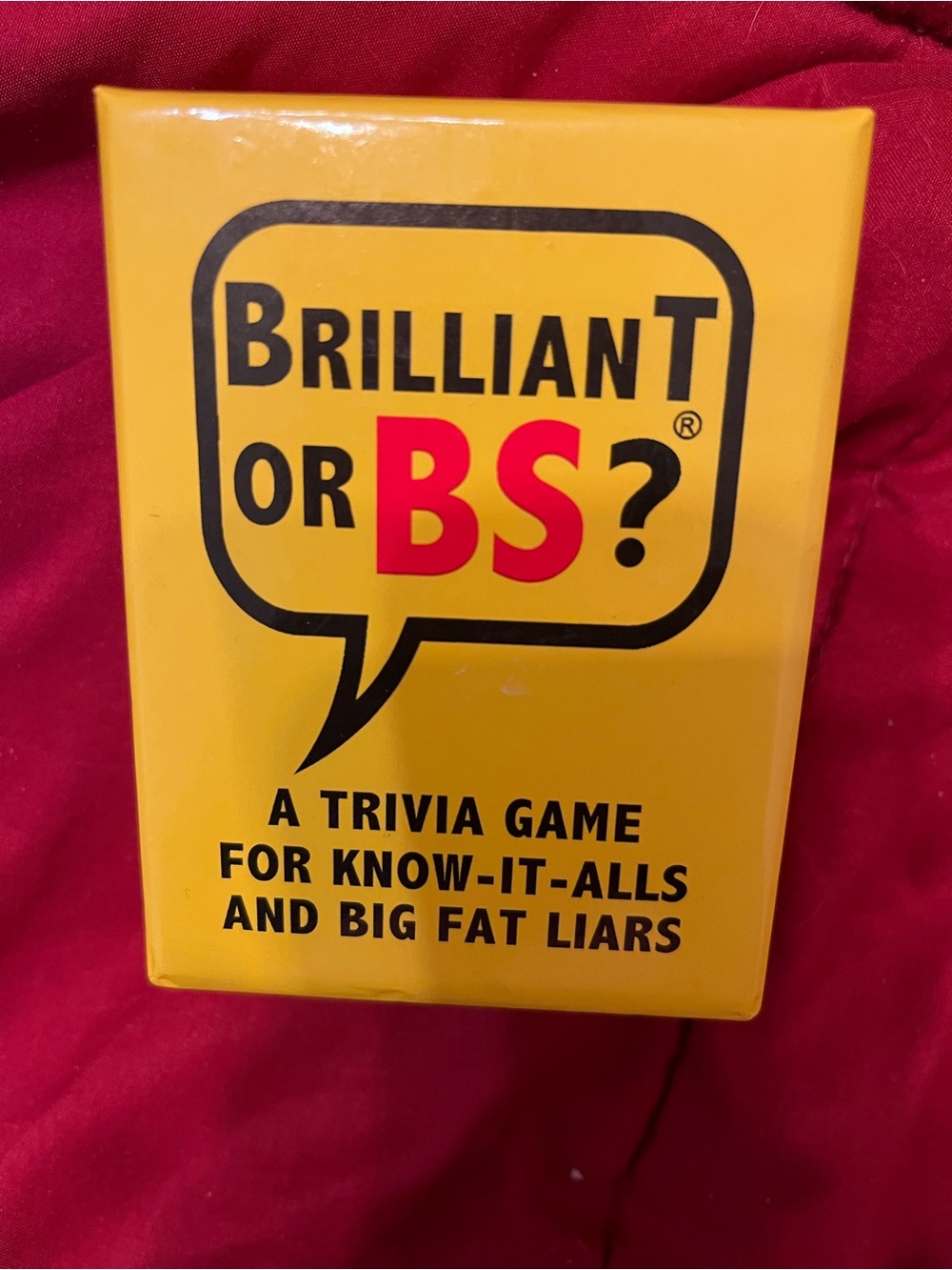 Brilliant or BS? Trivia Game - Yellow